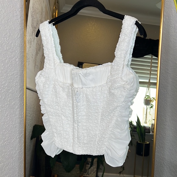 HOUSE OF CB 'Catalina' White Broderie Anglais Corset NWOT - Picture 10 of 13